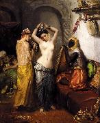 Theodore Chasseriau Orientalist Interior oil painting